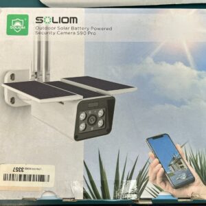 Soliom S90 Outdoor Wireless Solar Battery Powered Camera 1080p HD White