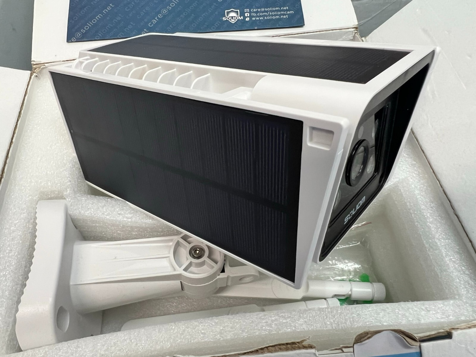 Soliom S90 Outdoor Wireless Solar Battery Powered Camera 1080p HD White - Image 4