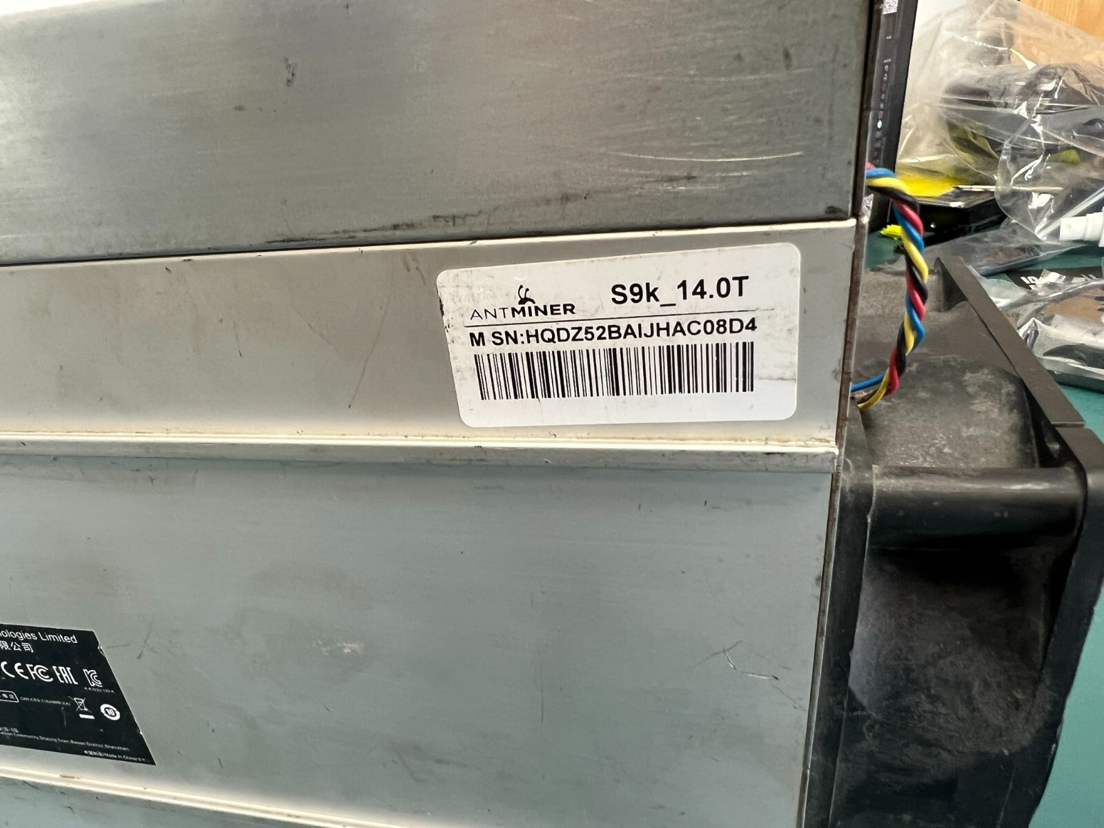 USED AntMlner S9k 14T With PSU BTC BCHMiner - Image 3