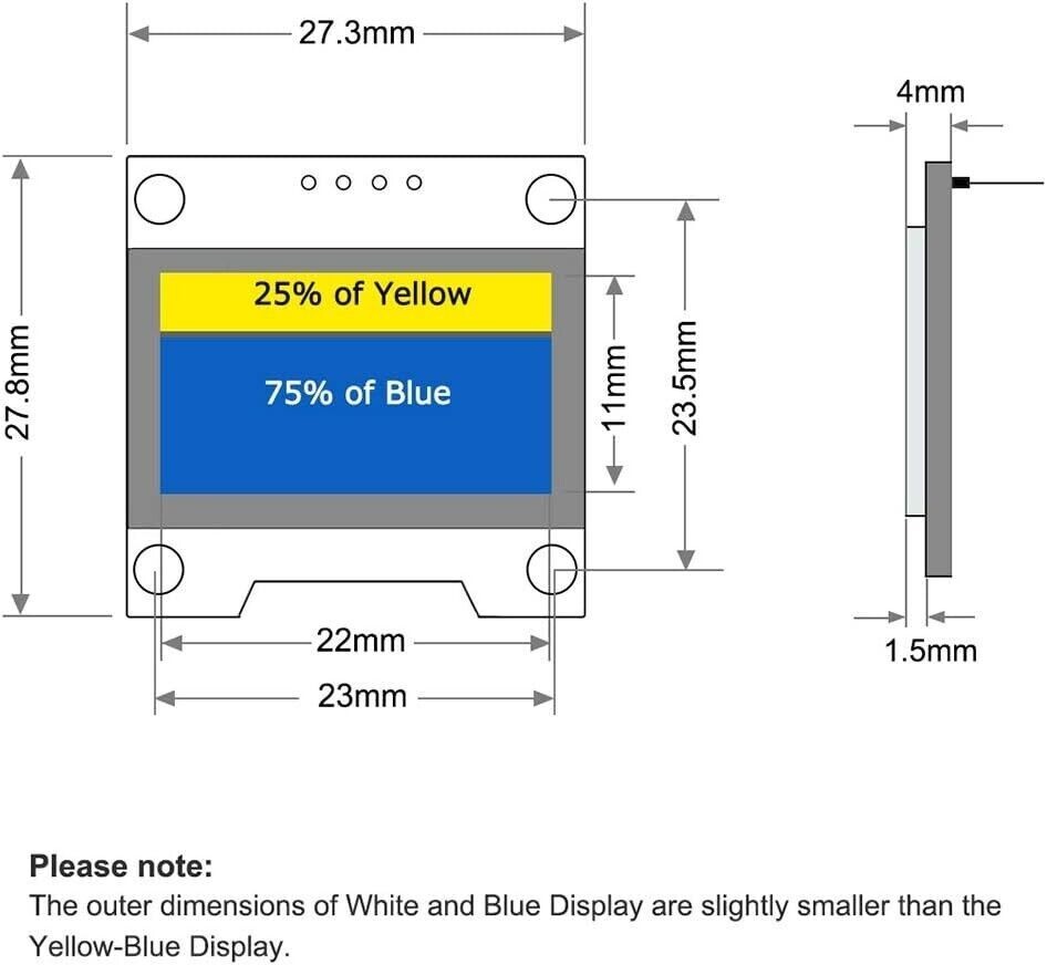 Ultra High Contrast OLED Display Shield Module - Versatile IIC/I2C Interface - Image 2