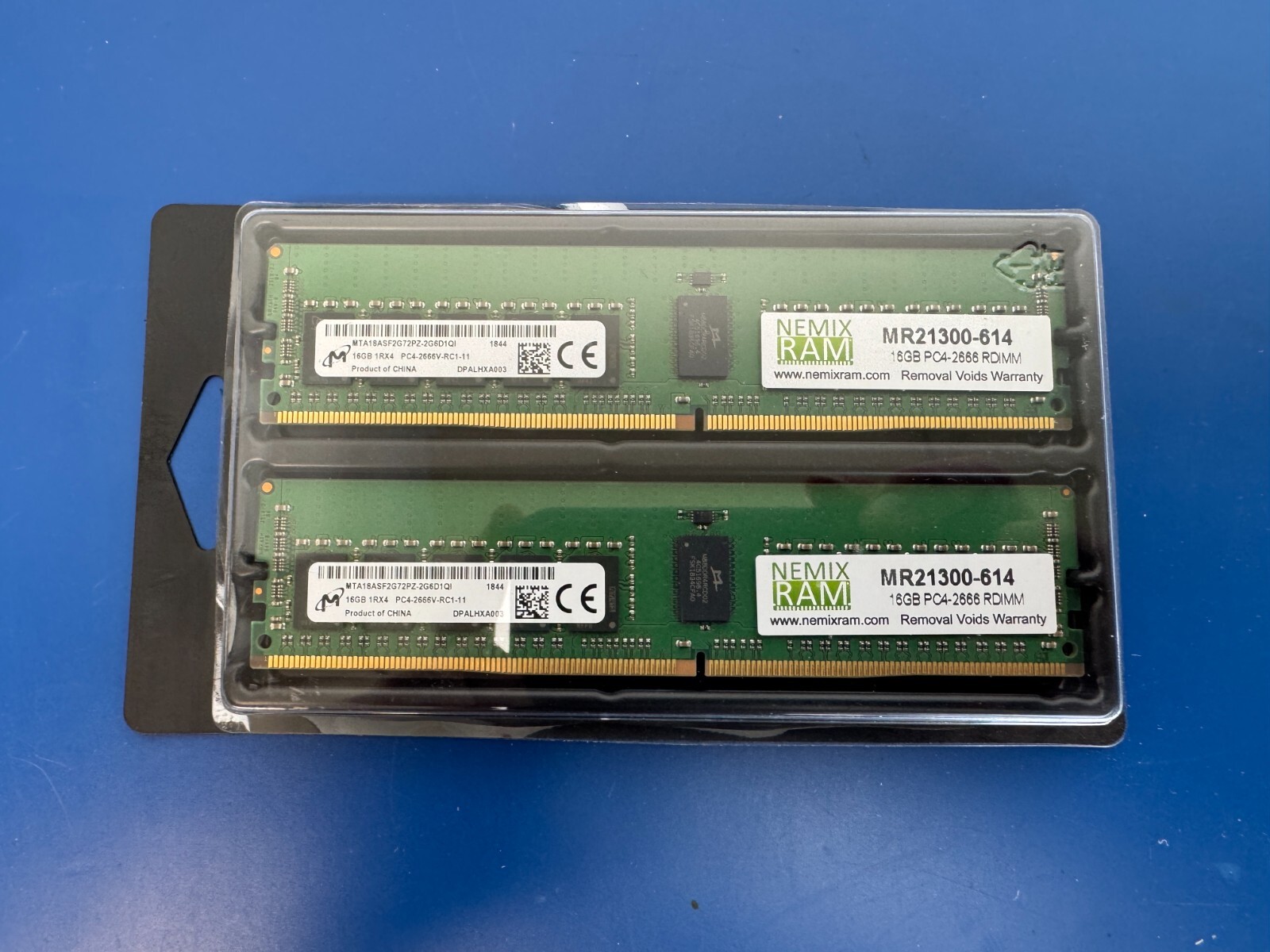 NEMIX RAM 32gb 2x16GB DDR4 2666MHZ PC4-21300 1Rx4 ECC Registered Server Memory