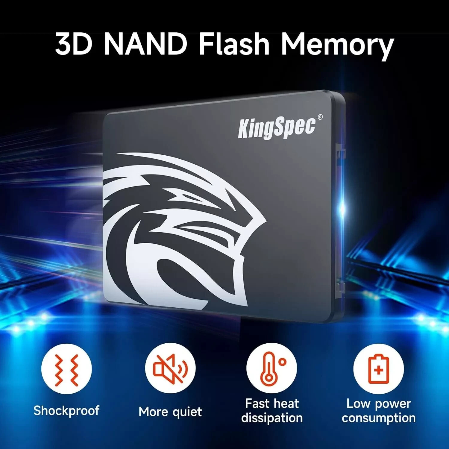 KingSpec SSD 256GB hdd 2.5 Sata III Hard Disk Drive P3-256