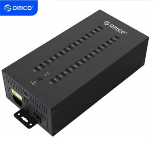ORICO 20Ports Industrial Data HUB USB2.0 Splitter Full Metal 300W Powered Hub