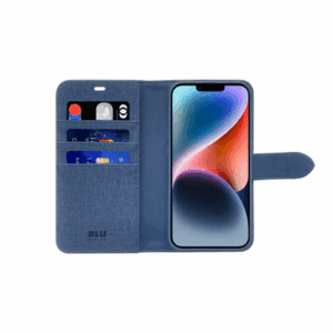 Blu Element Folio 2 in 1 Case with MagSafe Lazuli Blue for iPhone 15 Pro