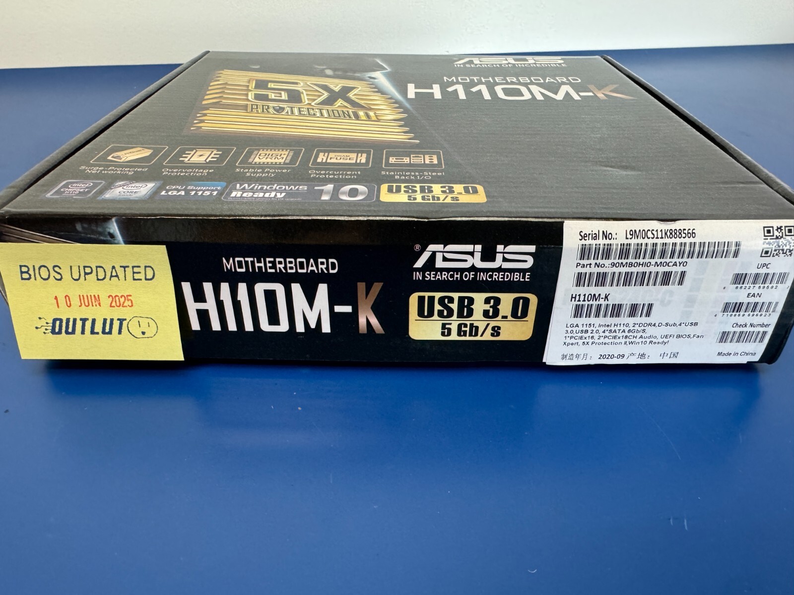 ASUS H110M-K LGA 1151 Intel H110 SATA 6Gb/s USB 3.0 Micro ATX Intel Motherboard