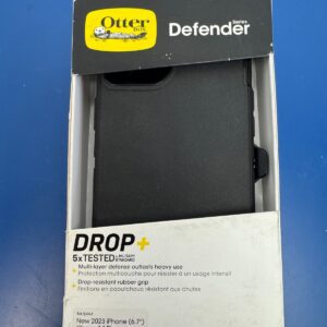 OtterBox - Defender Case and holster for Apple iPhone 15 Plus & 14 Plus black