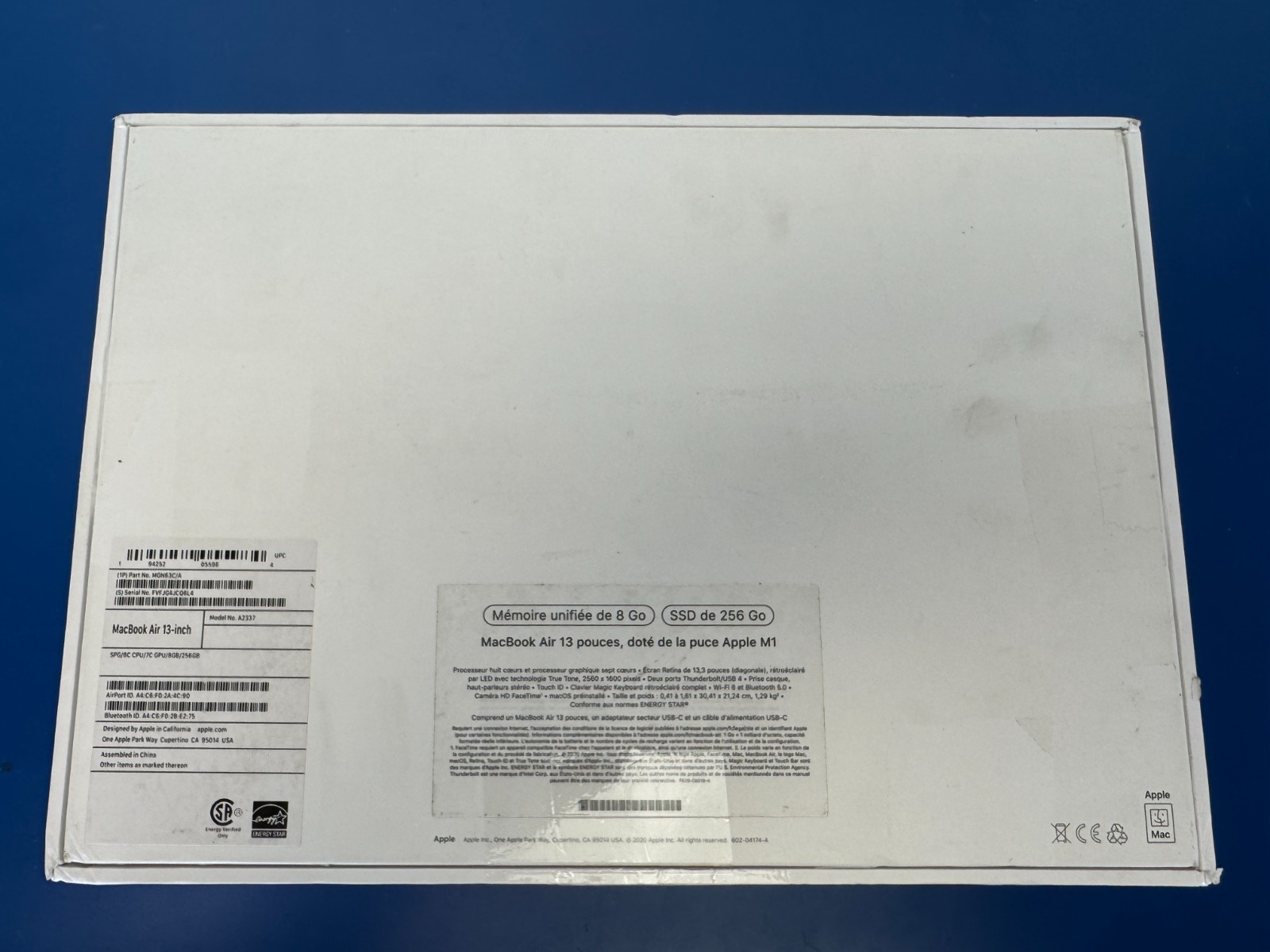 Apple Macbook Air 13.3" M1 Chip 8GB 256GB Space Gray MGN63C/A FRENCH - Image 11