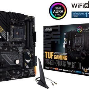 ASUS TUF GAMING B550-PLUS WIFI II AM4 AMD B550 SATA 6Gb/s ATX AMD Motherboard