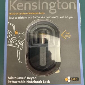 Kensington MicroSaver Keyed Laptop Notebook Lock 4ft Retractable Steel Cable New