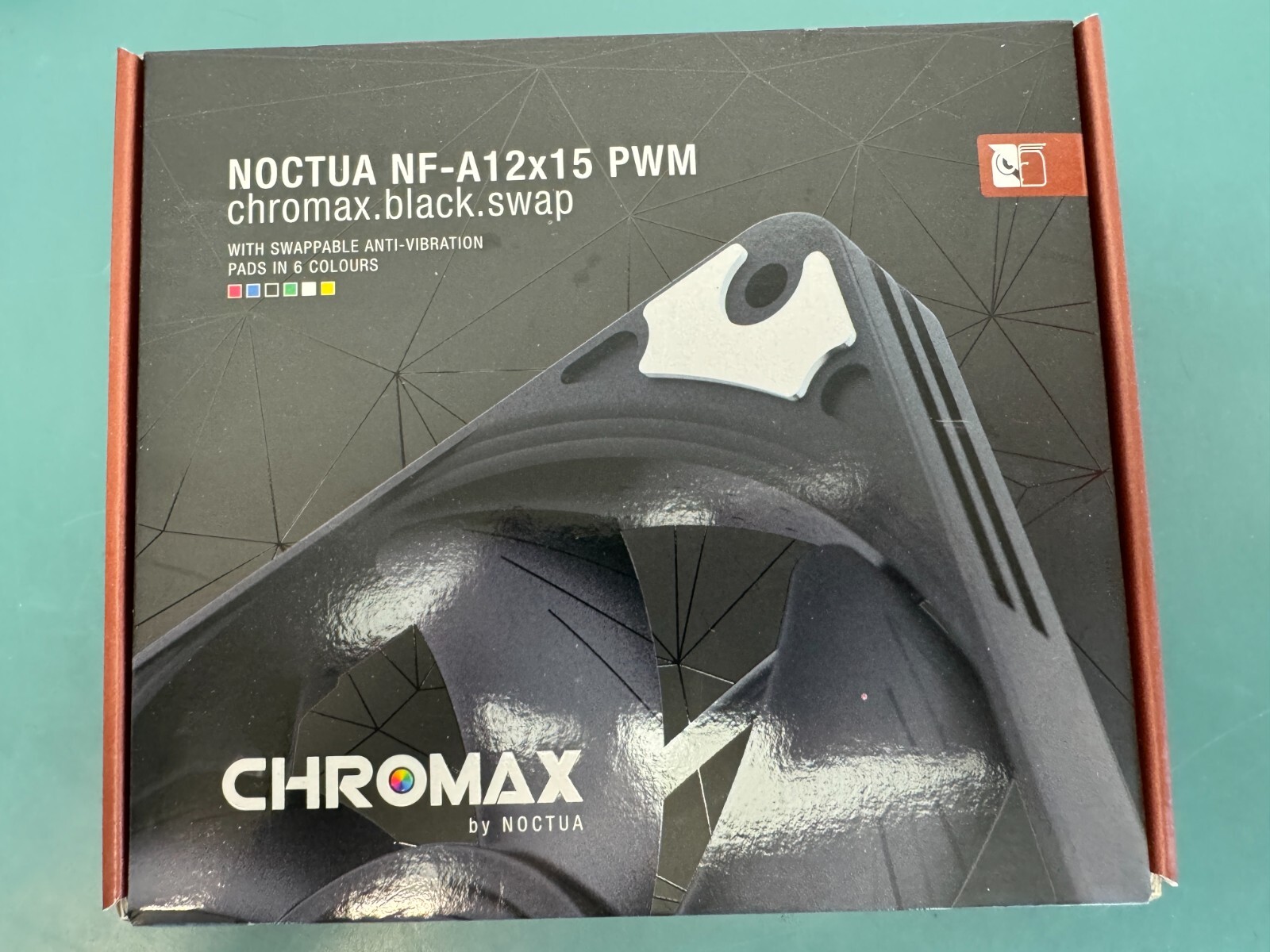Noctua NF-A12x15 PWM chromax.Black.swap, Premium Quiet Slim Fan, 4-Pin (120x15mm - Image 2