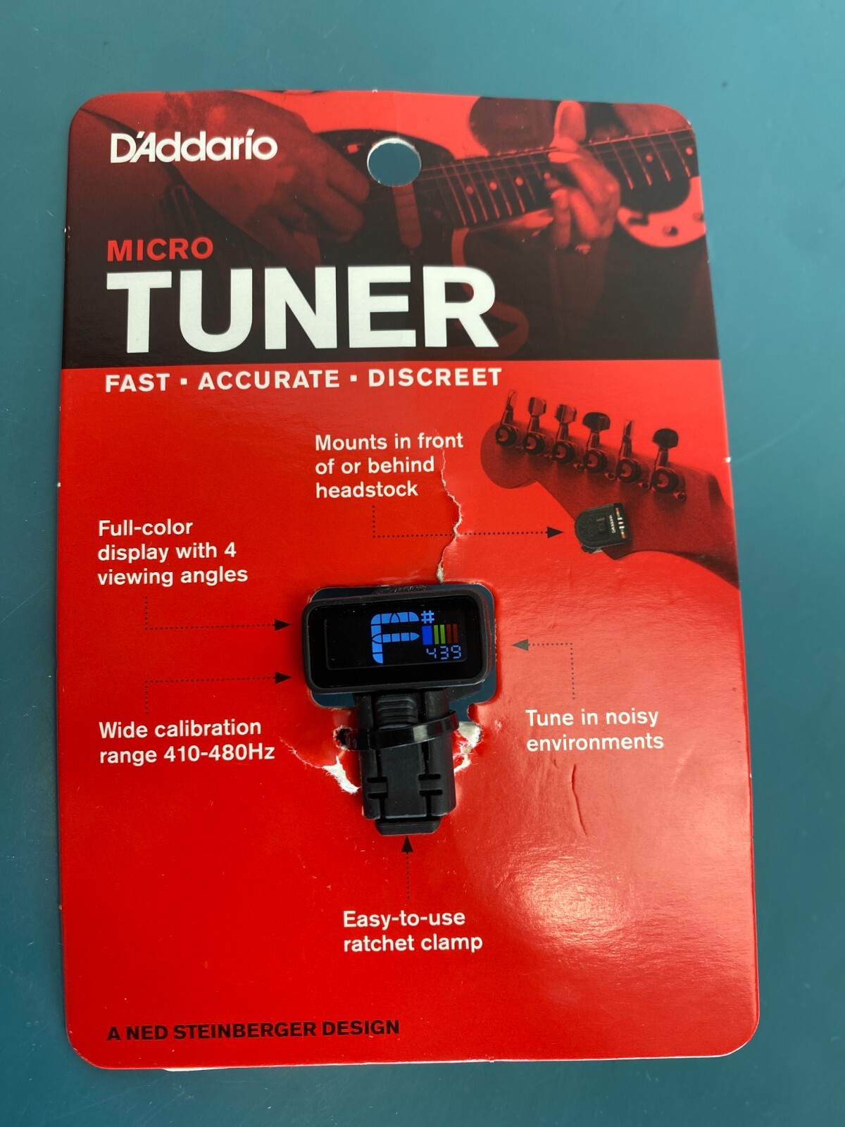 D'Addario Planet Waves PW-CT-12 - Micro Headstock Tuner PWCT12