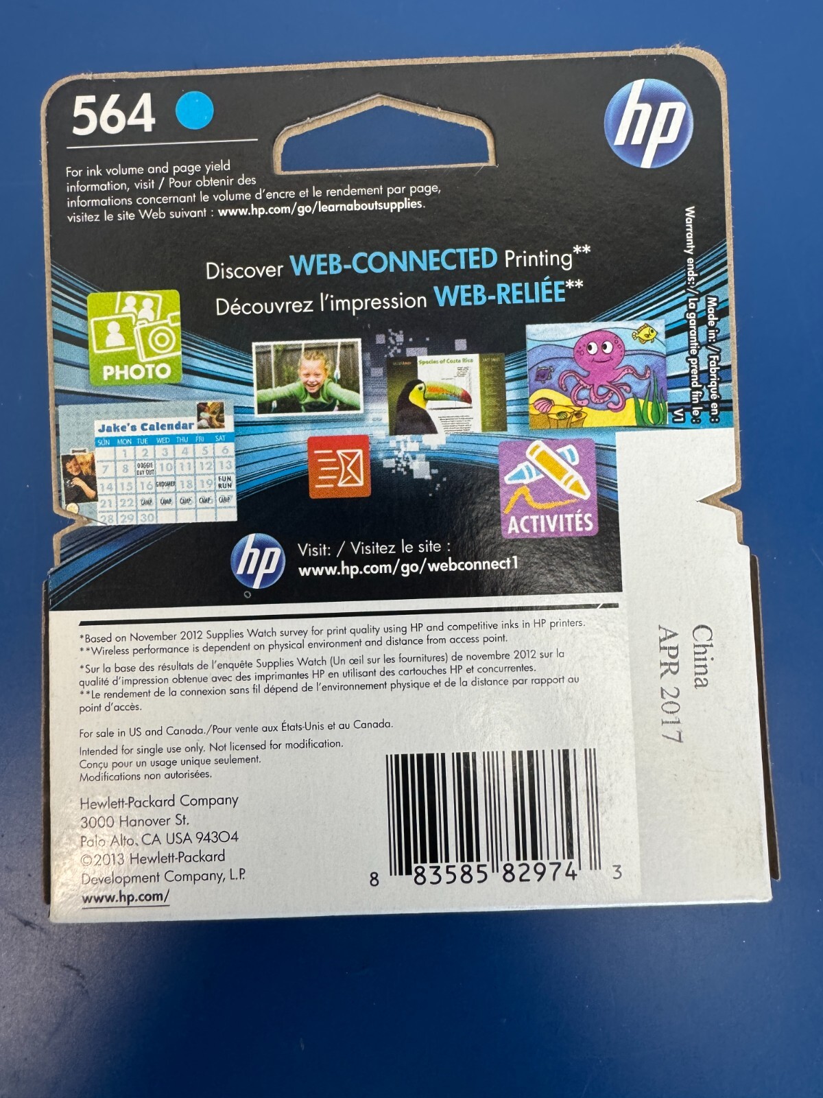 HP 564 Cyan Ink Cartridge Original HP NEW - Image 2