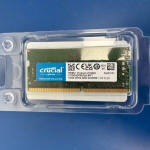 Crucial 16GB DDR4 3200 Laptop Memory RAM SODIMM CT16G4SFRA32A.8FF1