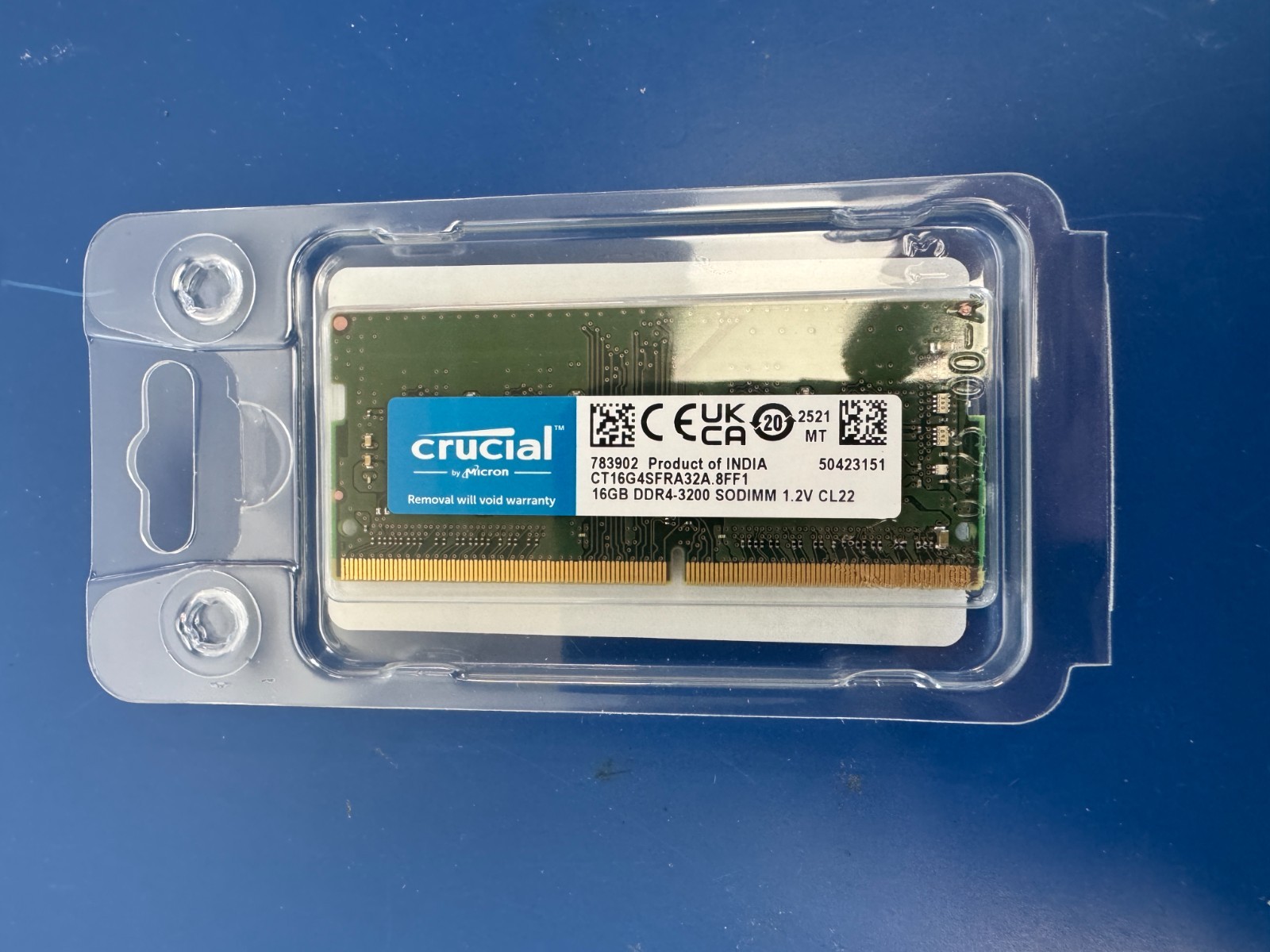 Crucial 16GB DDR4 3200 Laptop Memory RAM SODIMM CT16G4SFRA32A.8FF1