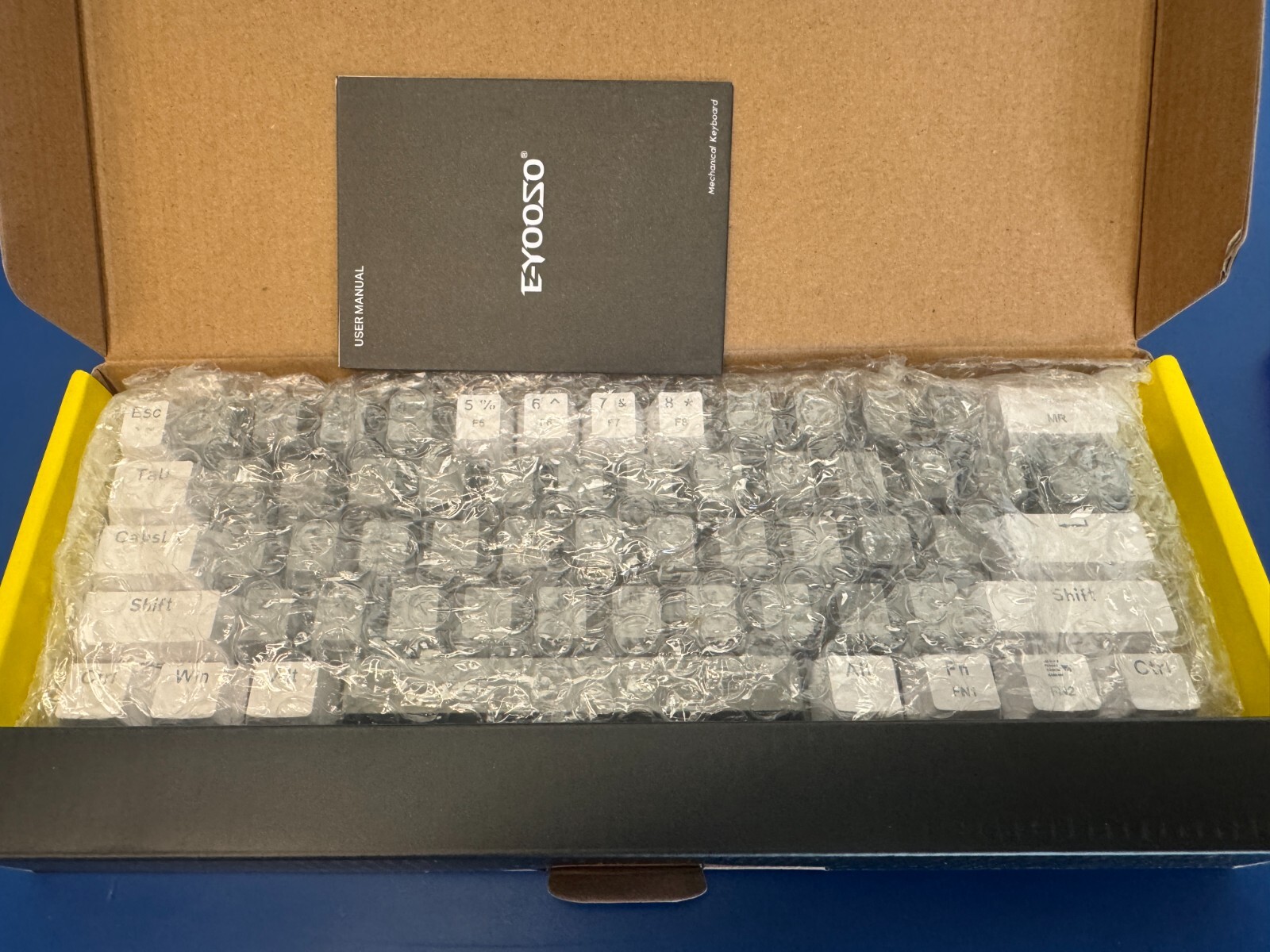 E-Yooso Z-11 Mechanical Keyboard new Grey White - Image 5