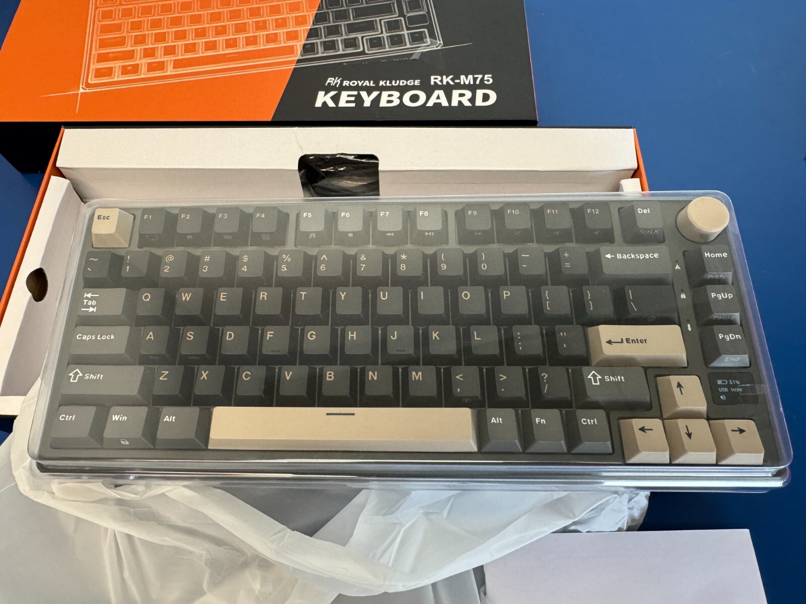 Royal Kludge RK M75 Gasket Structure 75% Mechanical Keyboard (Phantom) - Image 5