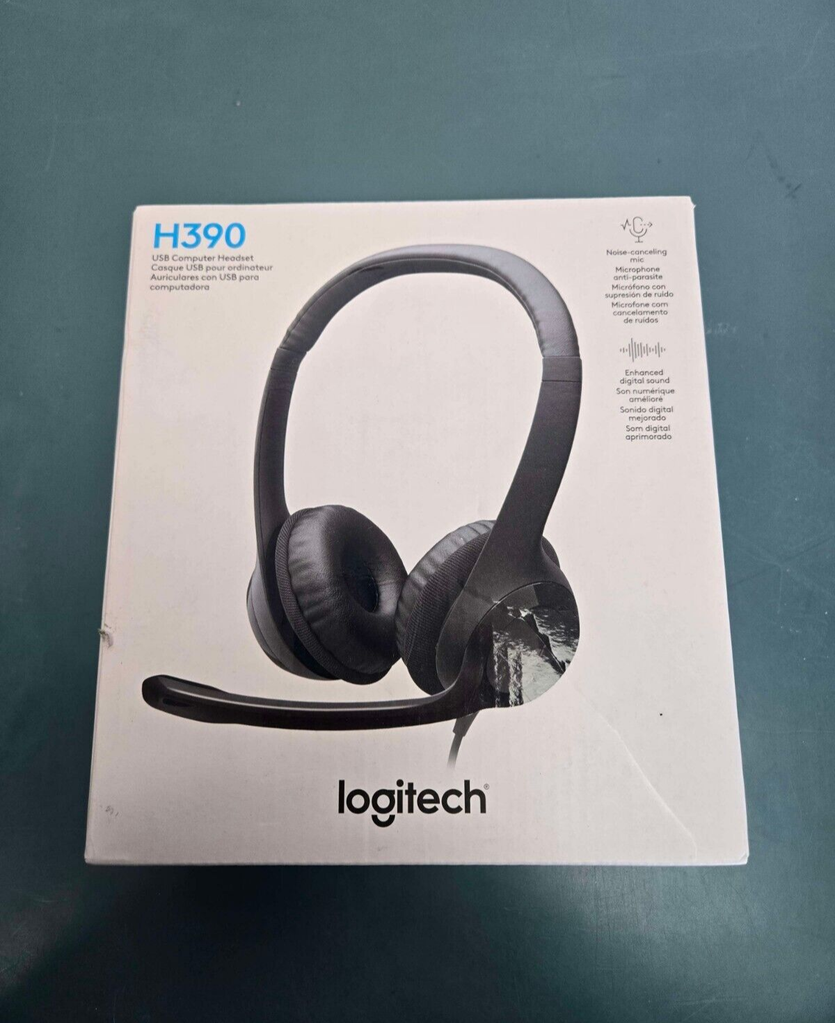 Logitech H390 USB Computer Headset - Black