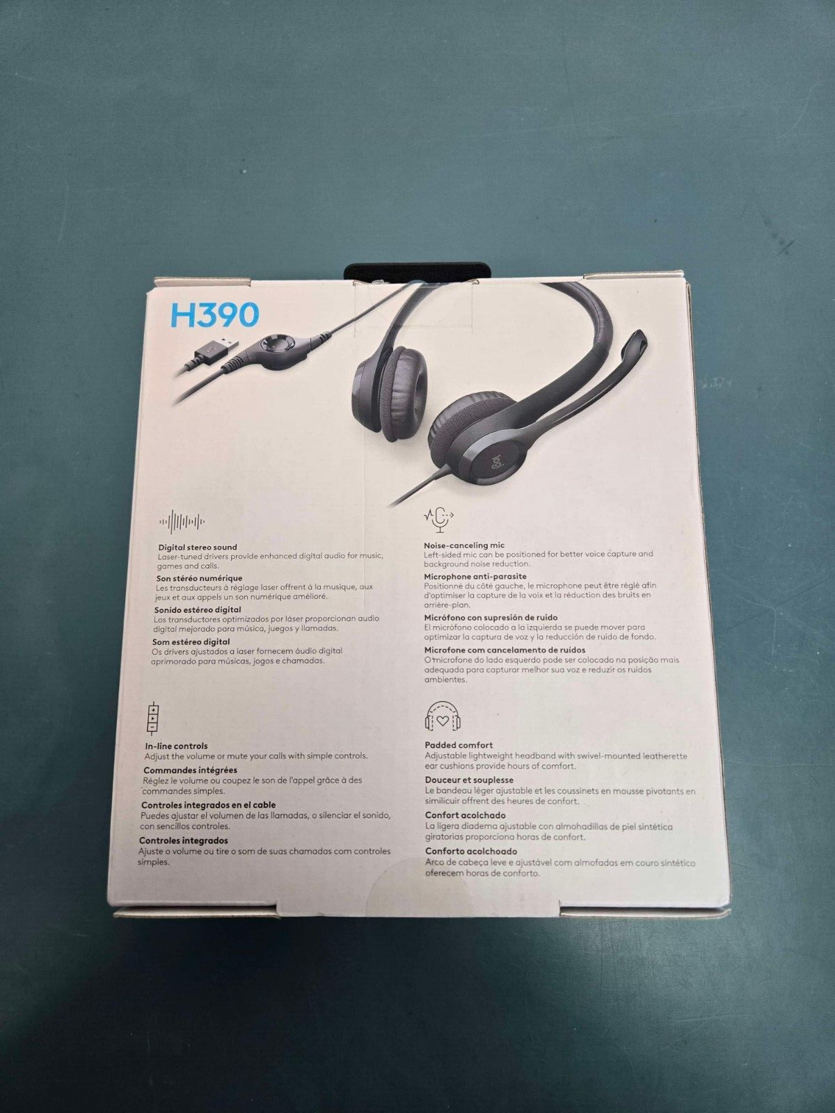 Logitech H390 USB Computer Headset - Black - Image 2