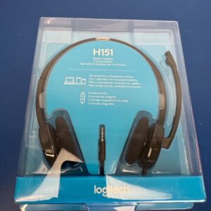 Logitech H151 Stereo Multi Device Headset with In Line Controls - New