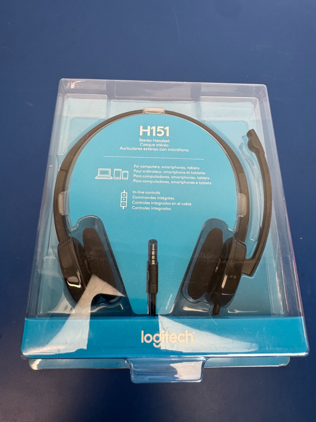 Logitech H151 Stereo Multi Device Headset with In Line Controls - New