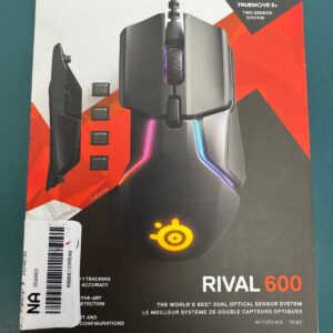 SteelSeries Rival 600 RGB Gaming Mouse Wired - Black - Dual Optical Sensor