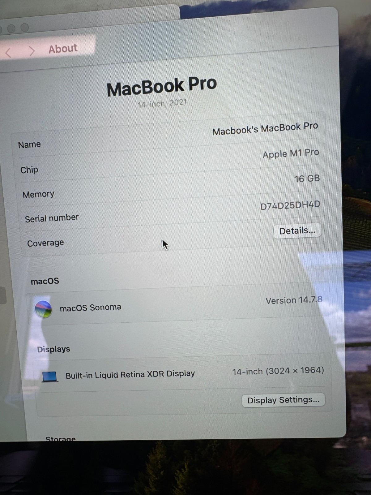 **READ** Apple MacBook Pro 14" M1 Pro 14-Core GPU A2442 16GB RAM 512GB SSD - Image 5