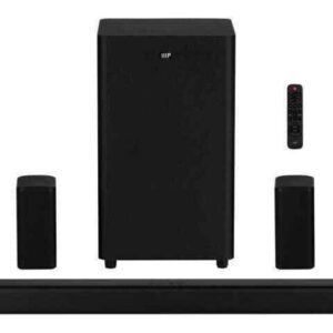 Monoprice SB600 Dolby Atmos 5.1.2 Soundbar Wireless Subwoofer Satellite 42034