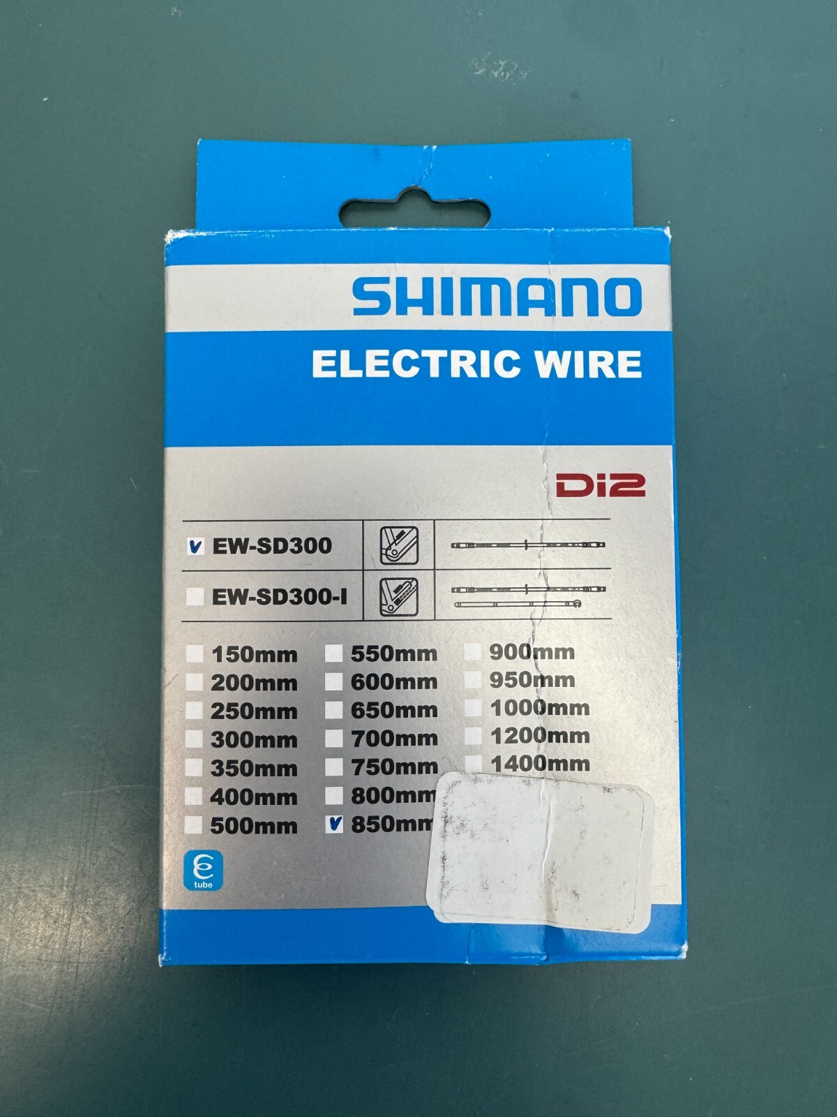 Shimano EW-SD300 Di2 eTube Wire - For External Routing, 850mm, Black