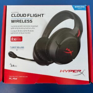 HyperX - Cloud Flight Wireless Gaming Headset for PC, PS4 PS5 - Black/Red