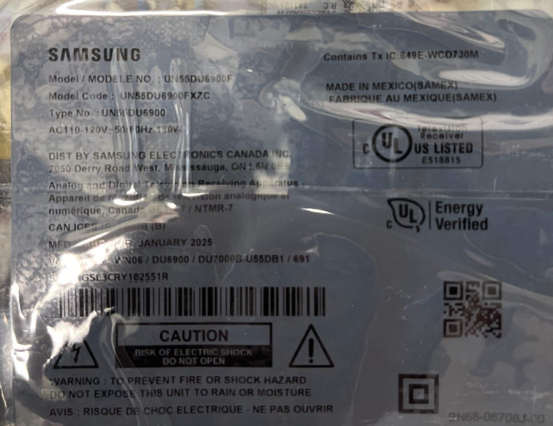 SAMSUNG UN55DU6900F UN55DU6900FXZC MONITOR MAIN BOARD + PSU POWER SUPPLY - Image 2