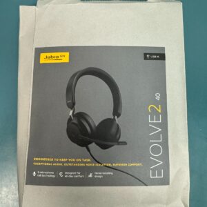 Jabra Evolve2 40 Stereo Headset (UC, USB-A) - Black