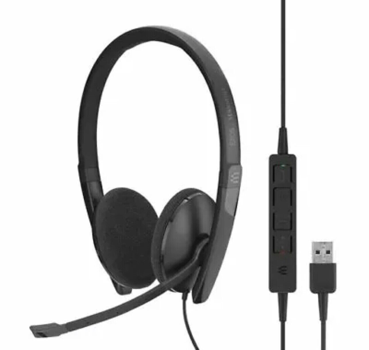 EPOS Sennheiser SC 160 USB On-Ear Binaural Headset, Black 508315 NOB