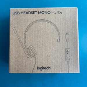 Logitech H570e USB Stereo Headset - Black New in Box (981-000574) Head Set