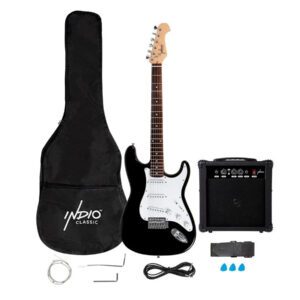 Monoprice Cali Complete Electric Guitar Package with 10 Watt Amp and Accessories