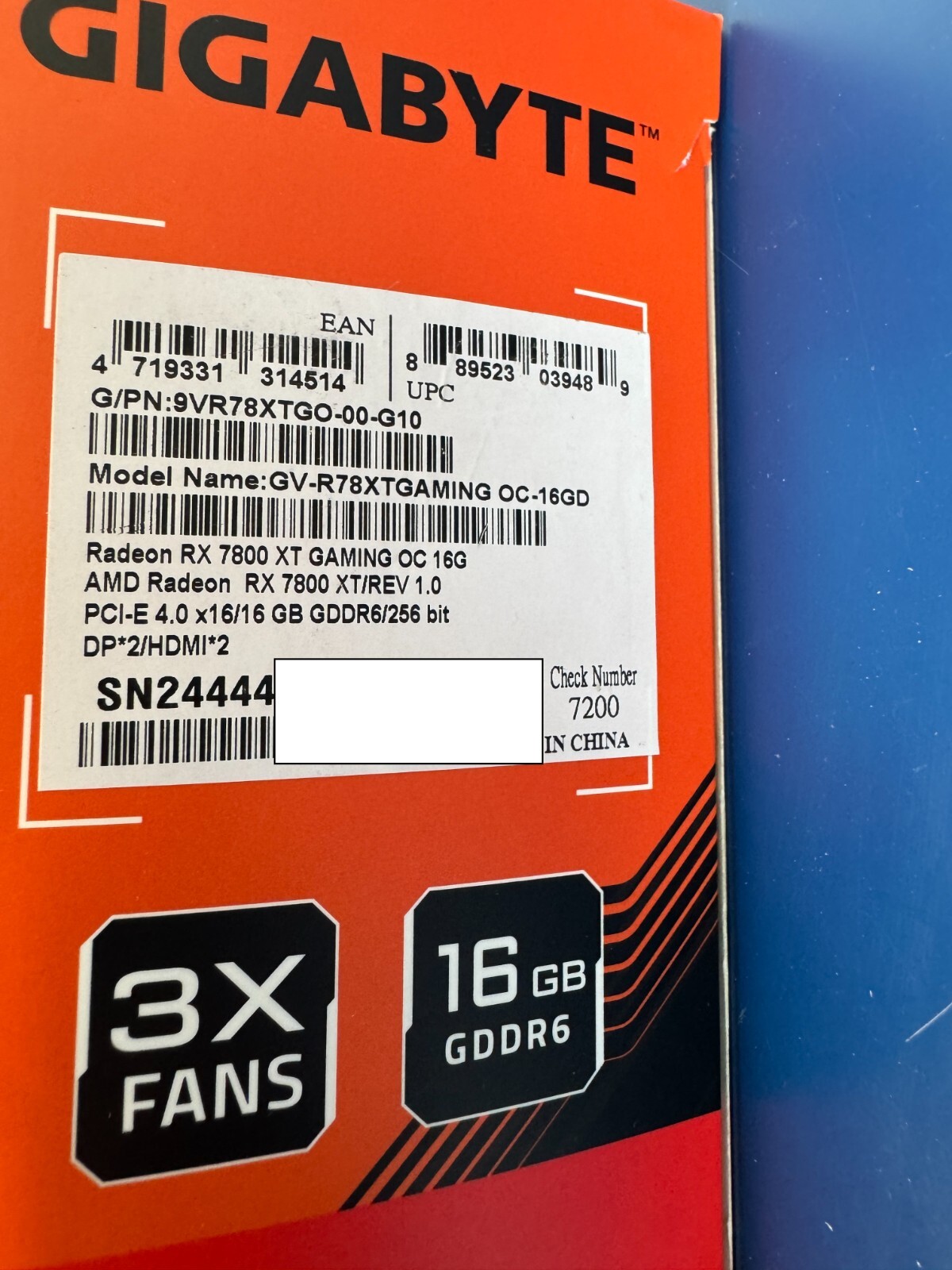 Gigabyte Radeon RX 7800 XT Gaming OC 16G Graphics Card GV-R78XTGAMING OC-16GD - Image 2