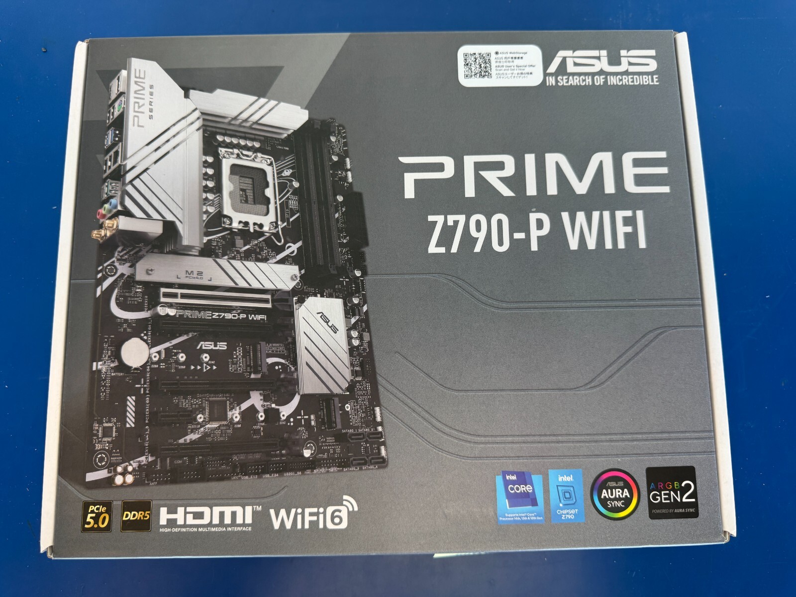 ASUS PRIME Z790-P WIFI LGA 1700 Intel Z790 DDR5 SATA 6Gb/s M.2 ATX Motherboard