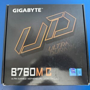 GIGABYTE B760M C LGA 1700 Intel B760 M-ATX Motherboard with DDR5, M.2, PCIe 4.0,