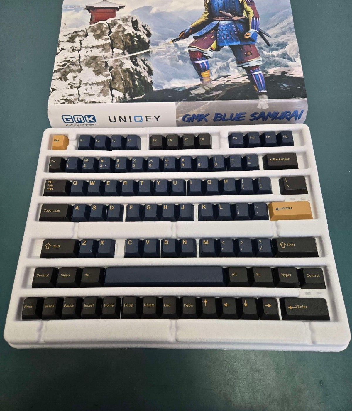 GMK Uniqey Blue Samurai ustom Mechanical Keyboard Keycap Set - 153-keys - Image 3