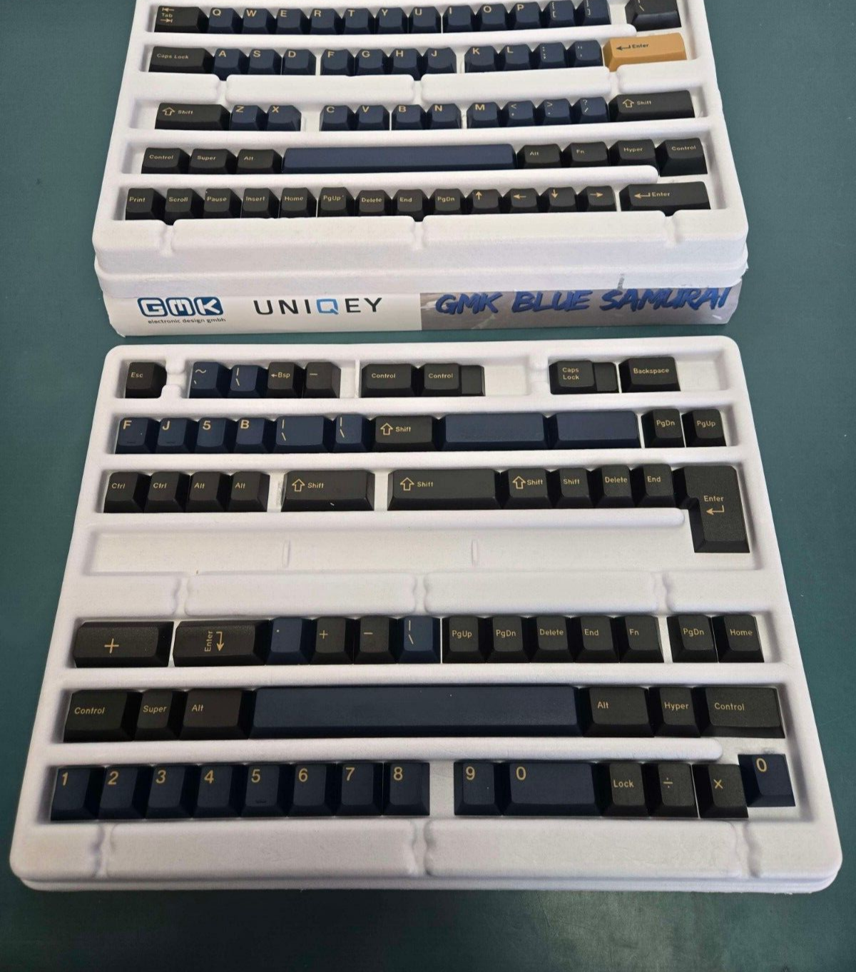 GMK Uniqey Blue Samurai ustom Mechanical Keyboard Keycap Set - 153-keys - Image 4