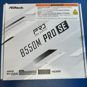 ASRock B550M Pro SE AM4 DDR4 SATA 6Gb/s 1 PCIe 4.0 x16 Micro ATX Motherboard