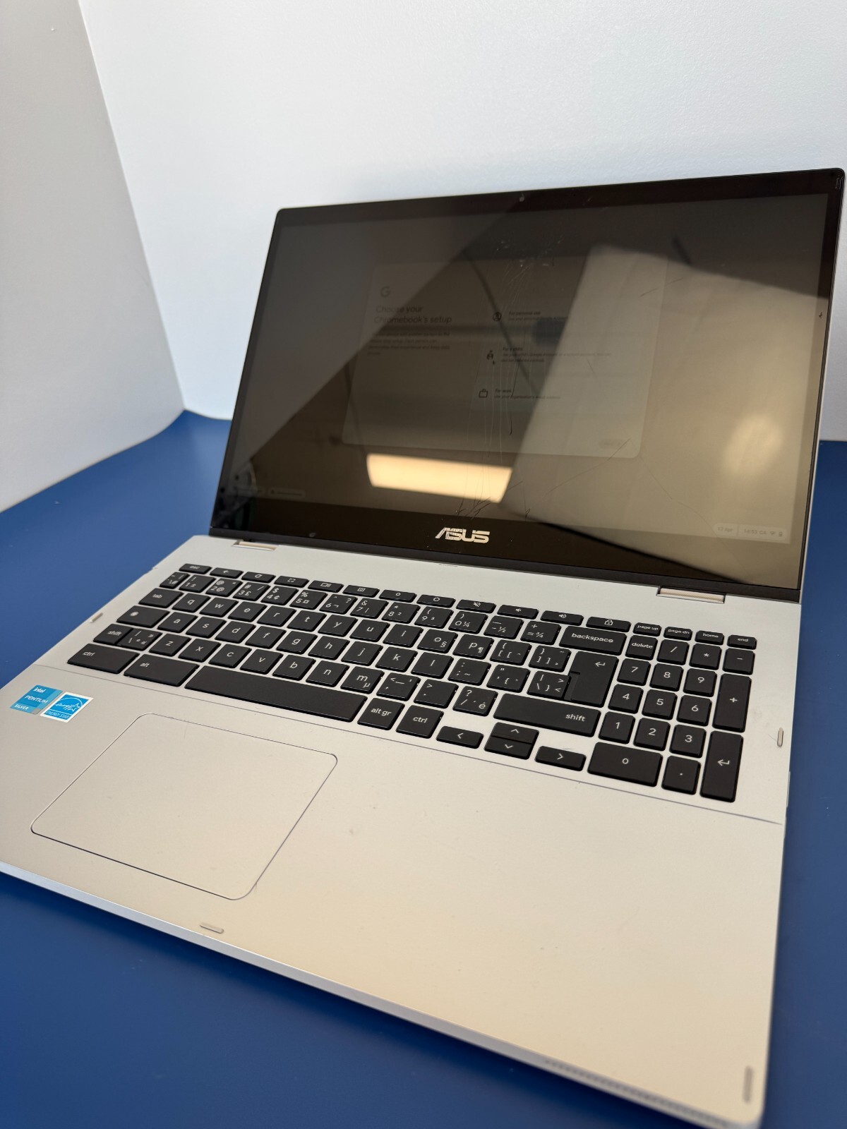 ASUS Chromebook CX1 128GB N6000 Storage 8GB RAM ChromeOS Silver CX1500FKA-BH91