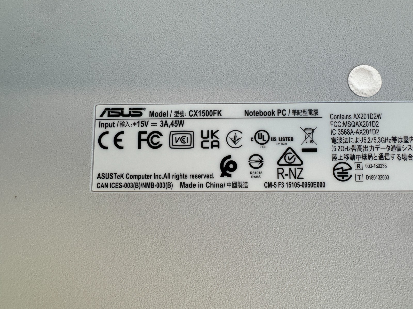 ASUS Chromebook CX1 128GB N6000 Storage 8GB RAM ChromeOS Silver CX1500FKA-BH91 - Image 5