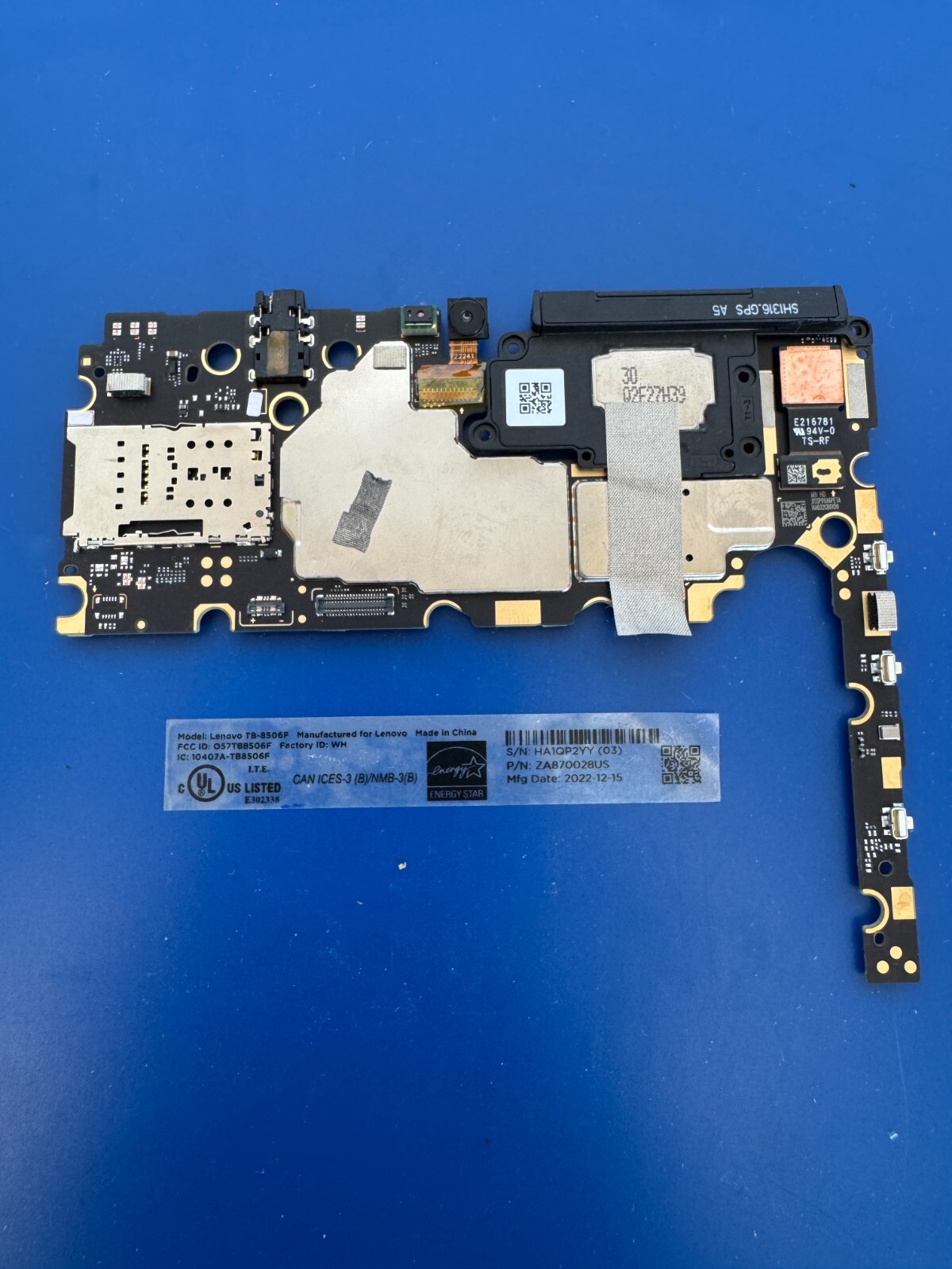 Motherboard Main Board Lenovo Tab M8 3rd Gen 8" HD 3GB 32GB TB-8506F ZA870028US