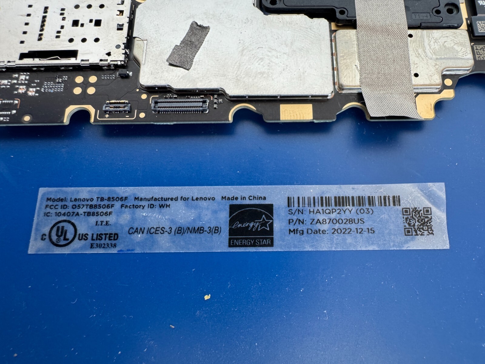 Motherboard Main Board Lenovo Tab M8 3rd Gen 8" HD 3GB 32GB TB-8506F ZA870028US - Image 2