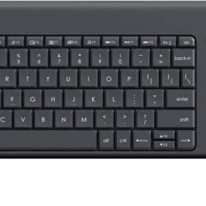 K400 plus Wireless Touch TV Keyboard with Easy Media Control, Built-In Touchpad