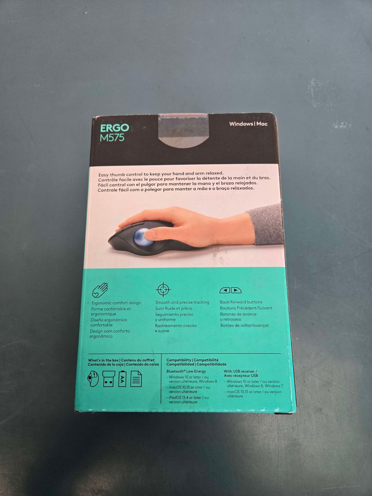 Logitech ERGO M575 910-005867 Wireless Trackball Mouse - Black - Image 3