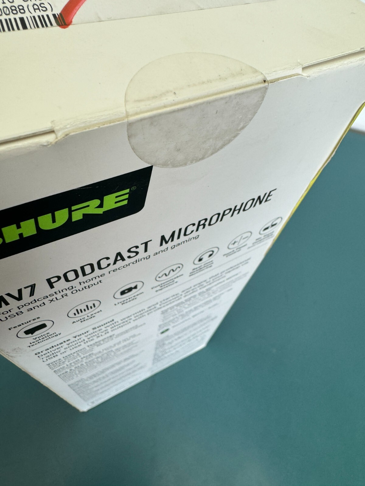 Shure MV7 Dynamic Cardioid Podcast Microphone USB XLR - SEALED - Image 3