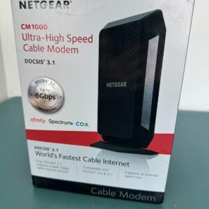 NETGEAR CM1000-100NAS High-Speed Cable Modem - Black