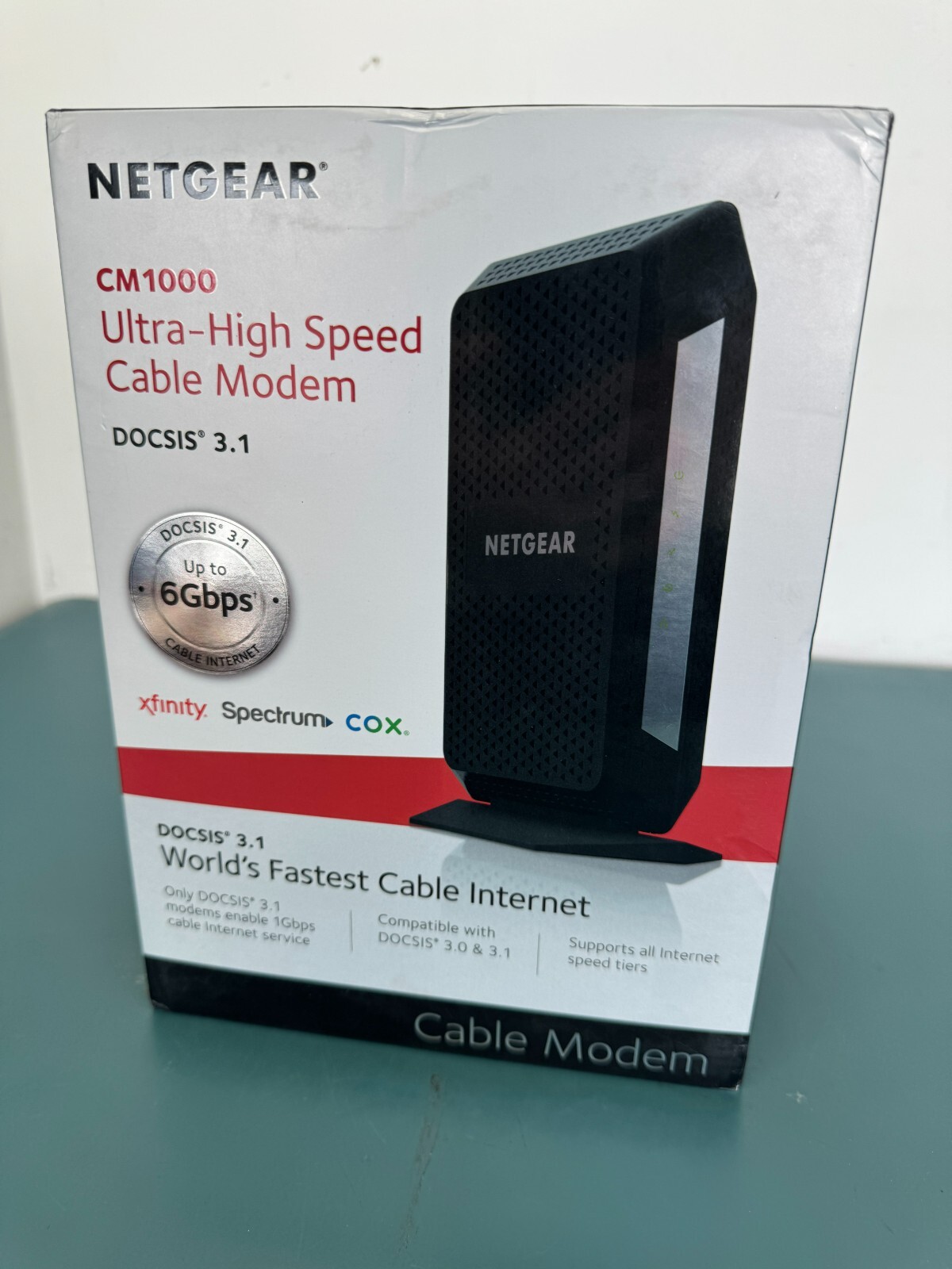 NETGEAR CM1000-100NAS High-Speed Cable Modem - Black