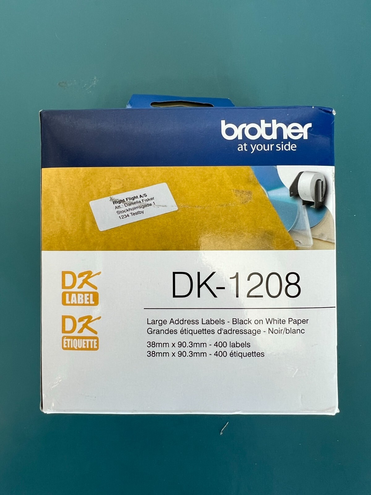 Brother Die-Cut Address Labels 1.4" x 3.5" White 400/Roll - Image 4